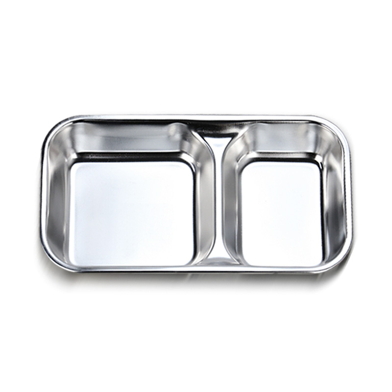 Stainless Steel Dual Compartment Tray...