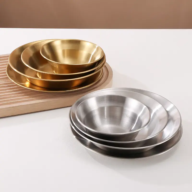 Stainless Steel Japanese Tableware Four-Piece Set