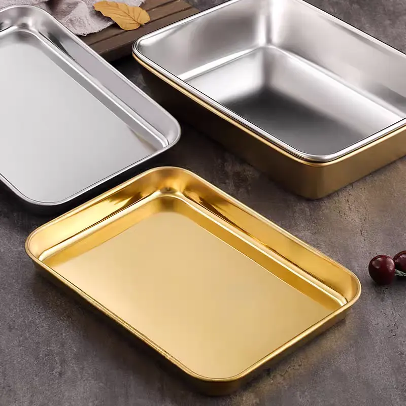 Stainless Steel Single-layer Square Tray-product