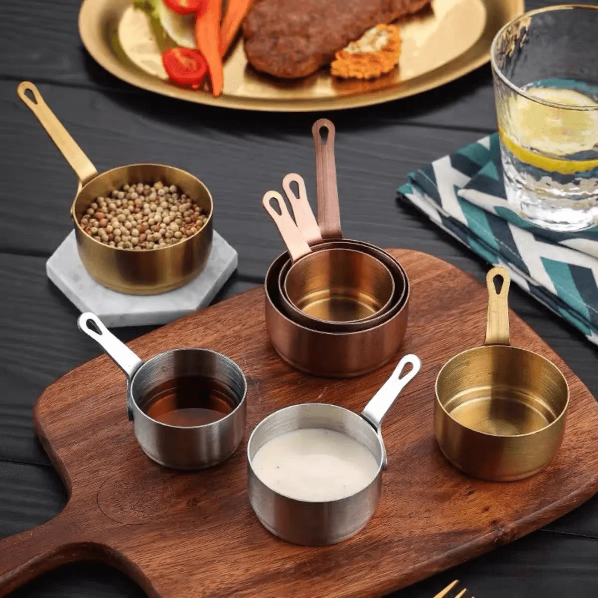 Stainless Steel Material With Handle Small Sauce Dish-product