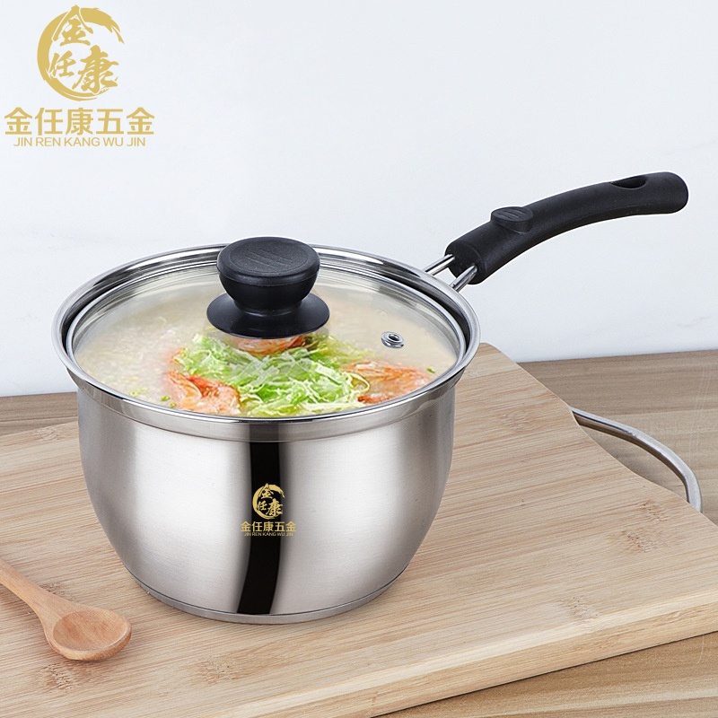 High quality food grade stainless steel single handle soup pot