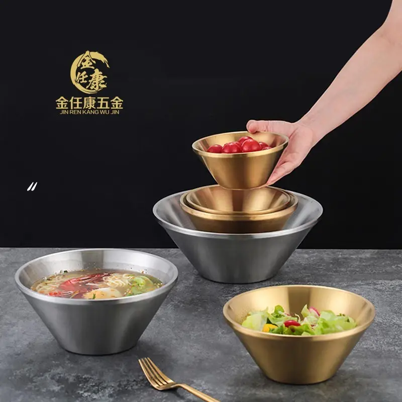 Stainless Steel Double-layer V-shaped Bowl-product