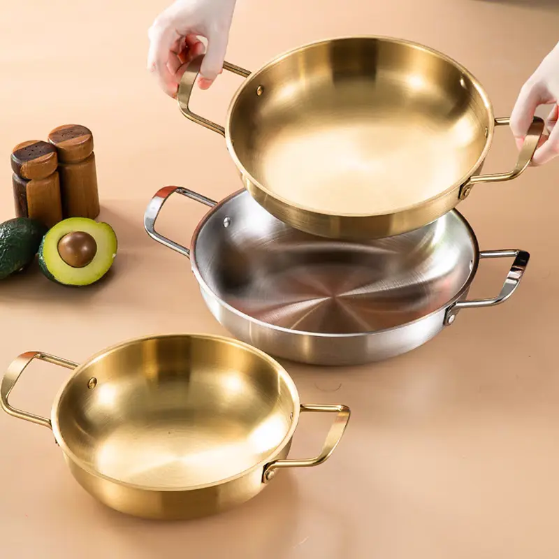 Stainless Steel Double Handle Pots